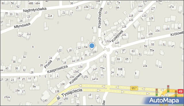 Nowy Targ, Kasprowicza Jana, 2a, mapa Nowego Targu