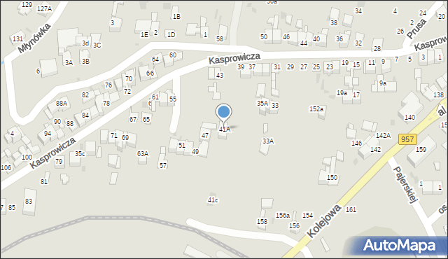 Nowy Targ, Kasprowicza Jana, 41A, mapa Nowego Targu