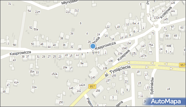 Nowy Targ, Kasprowicza Jana, 5, mapa Nowego Targu