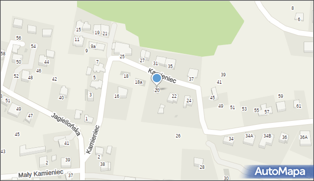 Ochojno, Kamieniec, 20, mapa Ochojno