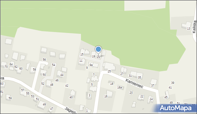Ochojno, Kamieniec, 21, mapa Ochojno