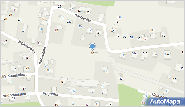 Ochojno, Kamieniec, 26, mapa Ochojno