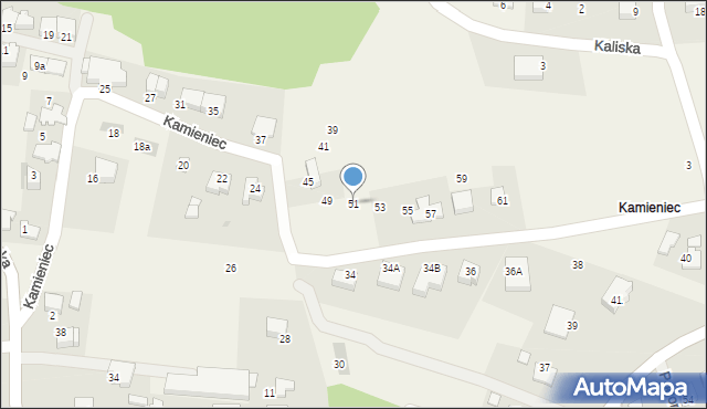 Ochojno, Kamieniec, 51, mapa Ochojno