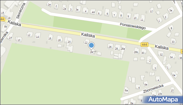 Odolanów, Kaliska, 24, mapa Odolanów