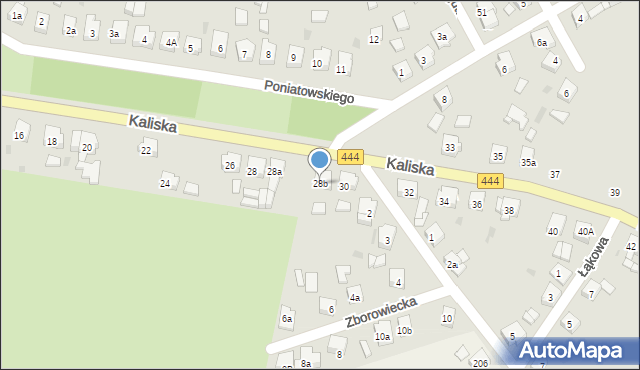 Odolanów, Kaliska, 28b, mapa Odolanów