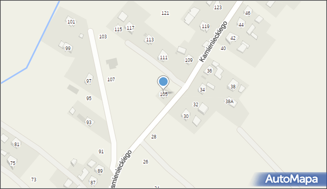 Odrzykoń, Kamienieckiego Mikołaja, hetm., 105, mapa Odrzykoń