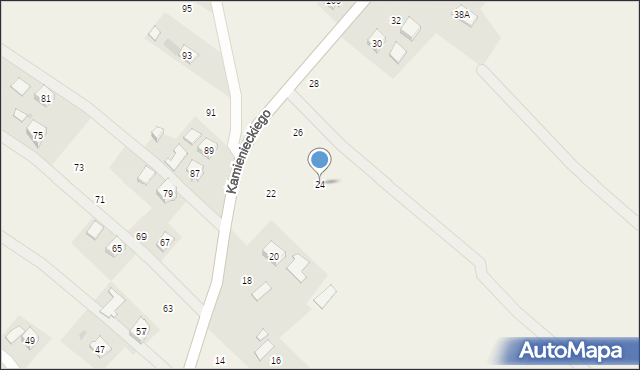 Odrzykoń, Kamienieckiego Mikołaja, hetm., 24, mapa Odrzykoń