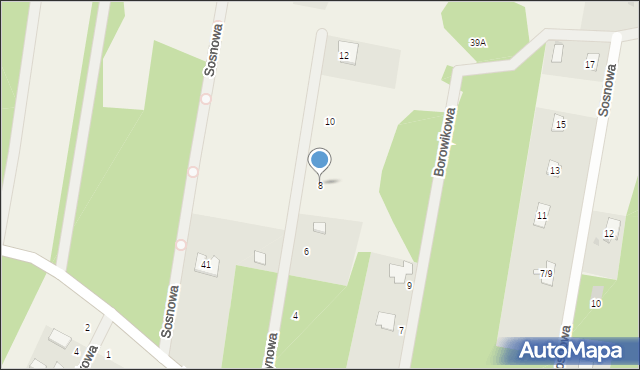 Ojrzanów, Karmazynowa, 8, mapa Ojrzanów