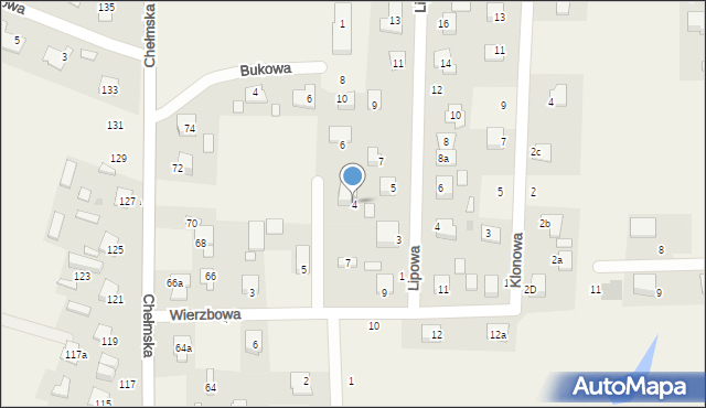 Okszów, Kasztanowa, 4, mapa Okszów