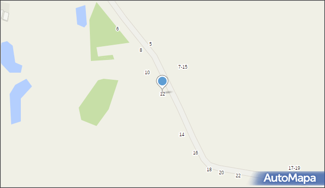 Okszów-Kolonia, Kalinowa, 12, mapa Okszów-Kolonia