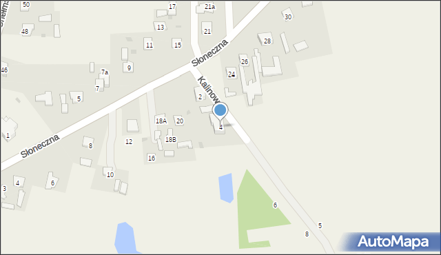 Okszów-Kolonia, Kalinowa, 4, mapa Okszów-Kolonia