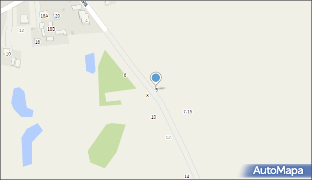 Okszów-Kolonia, Kalinowa, 5, mapa Okszów-Kolonia