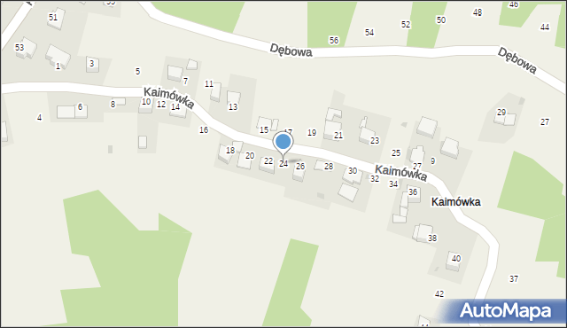 Olszowice, Kaimówka, 24, mapa Olszowice