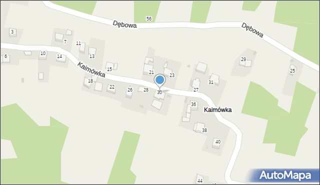 Olszowice, Kaimówka, 30, mapa Olszowice