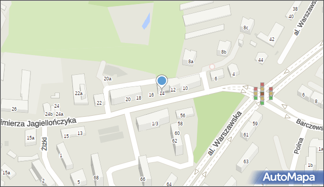 Olsztyn, Kazimierza Jagiellończyka, 14, mapa Olsztyna