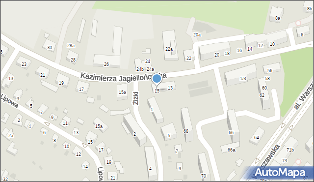 Olsztyn, Kazimierza Jagiellończyka, 15, mapa Olsztyna