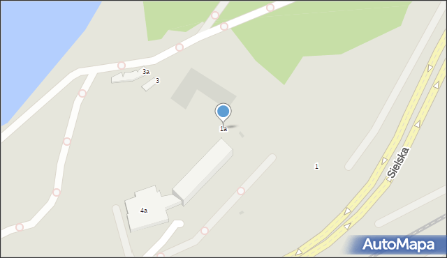 Olsztyn, Kapitańska, 1a, mapa Olsztyna