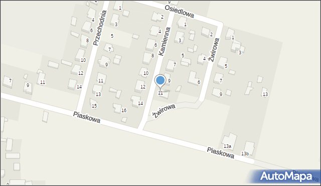 Opatów, Kamienna, 11, mapa Opatów