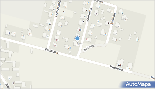 Opatów, Kamienna, 14, mapa Opatów