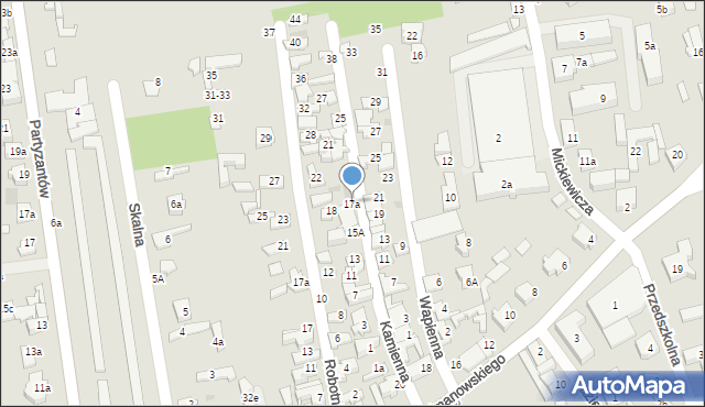 Opoczno, Kamienna, 17a, mapa Opoczno