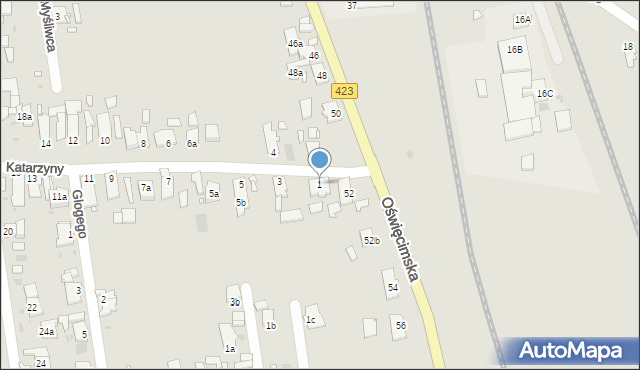 Opole, Katarzyny, 1, mapa Opola