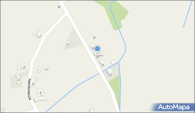 Opolno-Zdrój, Kasztanowa, 26, mapa Opolno-Zdrój