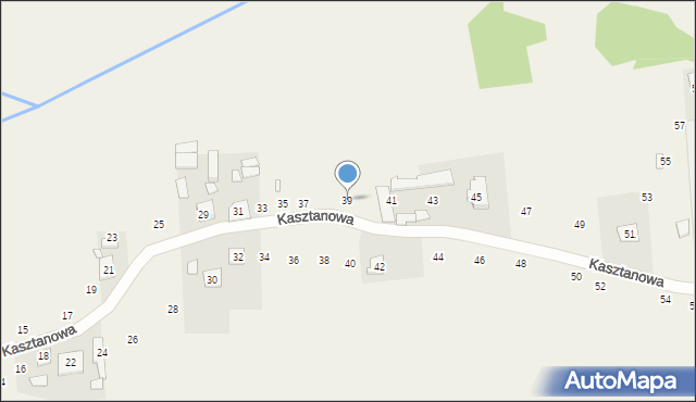 Orzeszyn, Kasztanowa, 39, mapa Orzeszyn