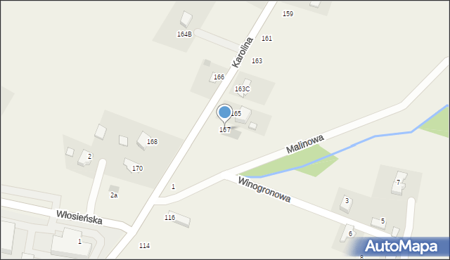 Osiek, Karolina, 167, mapa Osiek