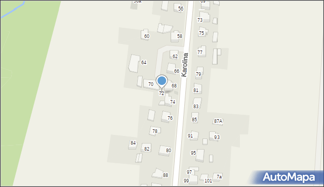 Osiek, Karolina, 72, mapa Osiek