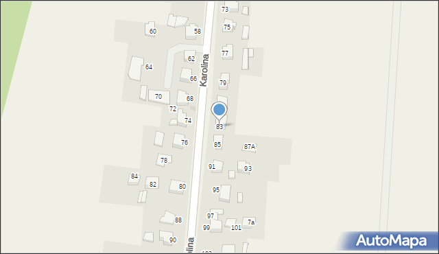 Osiek, Karolina, 83, mapa Osiek