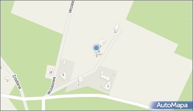 Osiek nad Wisłą, Kalinowa, 3, mapa Osiek nad Wisłą