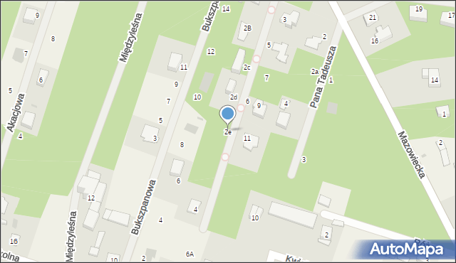 Osowiec, Kalinowa, 2e, mapa Osowiec