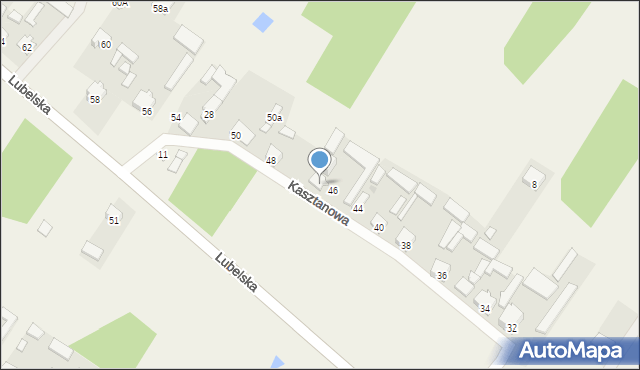 Ostrów, Kasztanowa, 18, mapa Ostrów