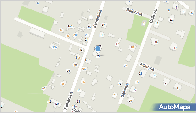 Ostrów Mazowiecka, Kameralna, 25, mapa Ostrów Mazowiecka