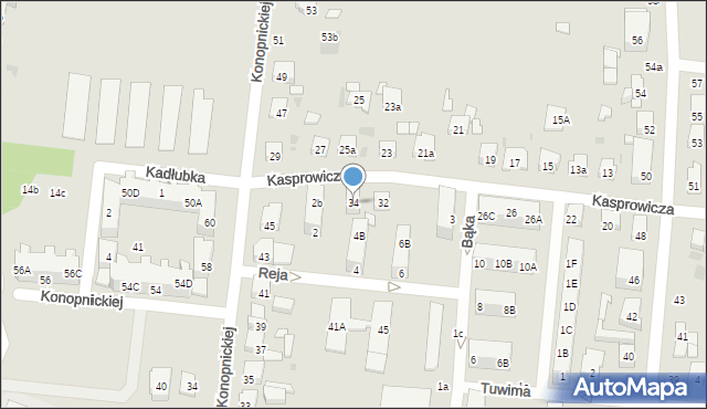 Ostrów Wielkopolski, Kasprowicza Jana, 34, mapa Ostrów Wielkopolski