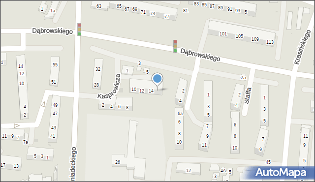 Oświęcim, Kasprowicza Jana, 16, mapa Oświęcimia