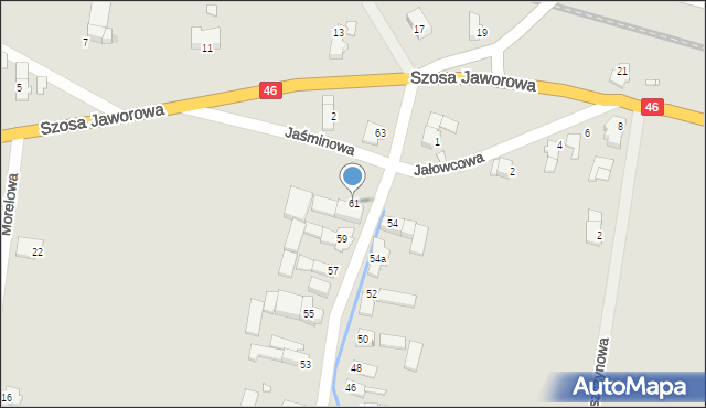 Otmuchów, Kalinowa, 61, mapa Otmuchów