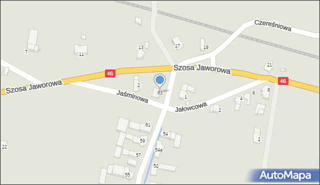 Otmuchów, Kalinowa, 63, mapa Otmuchów