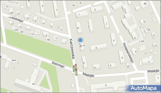 Otwock, Karczewska, 45, mapa Otwock
