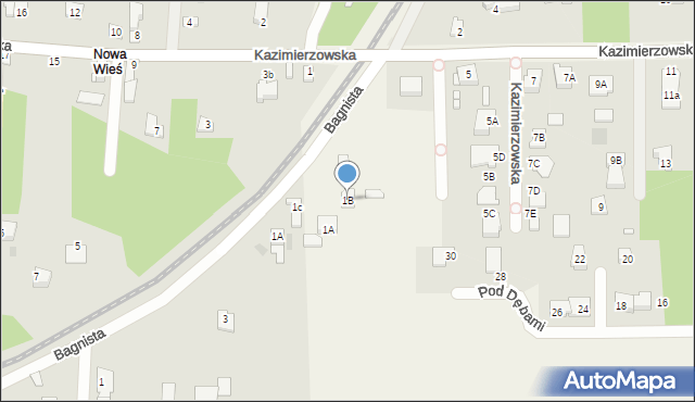 Owczarnia, Kazimierzowska, 1B, mapa Owczarnia