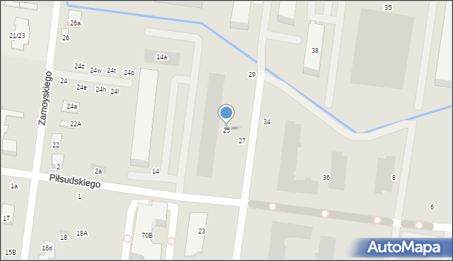 Ożarów Mazowiecki, Kapucka, 25, mapa Ożarów Mazowiecki