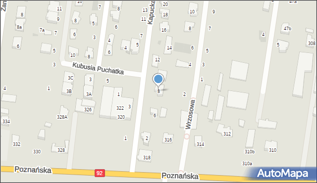 Ożarów Mazowiecki, Kapucka, 8, mapa Ożarów Mazowiecki