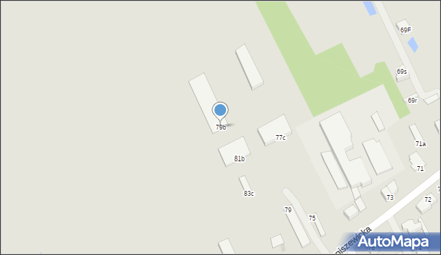 Pabianice, Karniszewicka, 79b, mapa Pabianic