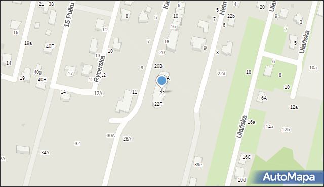 Pabianice, Kasztelańska, 22, mapa Pabianic