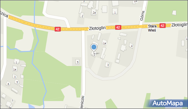 Parszów, Kamieniczki, 2, mapa Parszów