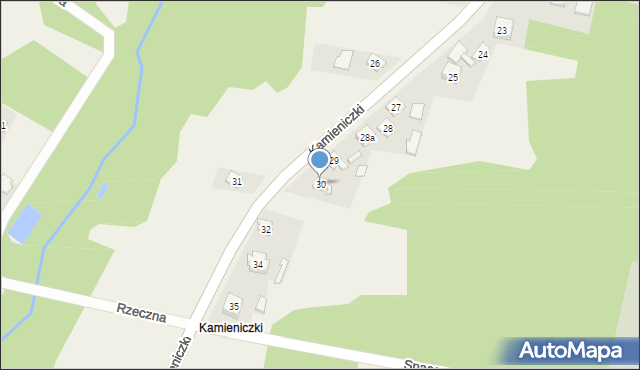 Parszów, Kamieniczki, 30, mapa Parszów