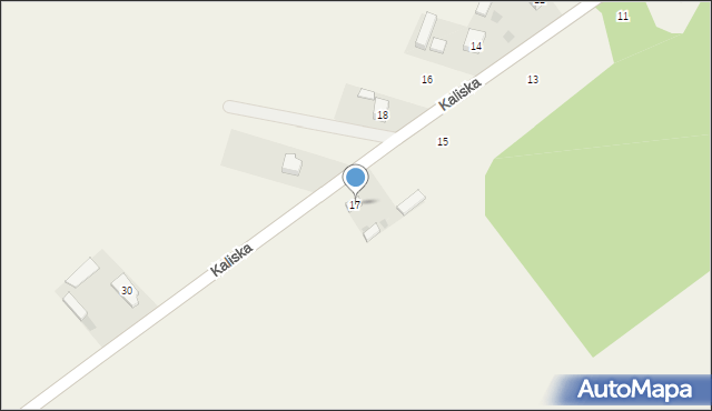 Parzniewice, Kaliska, 17, mapa Parzniewice