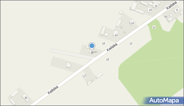Parzniewice, Kaliska, 18, mapa Parzniewice