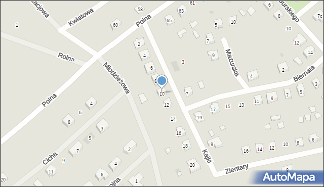 Pasym, Kajki Michała, 10, mapa Pasym