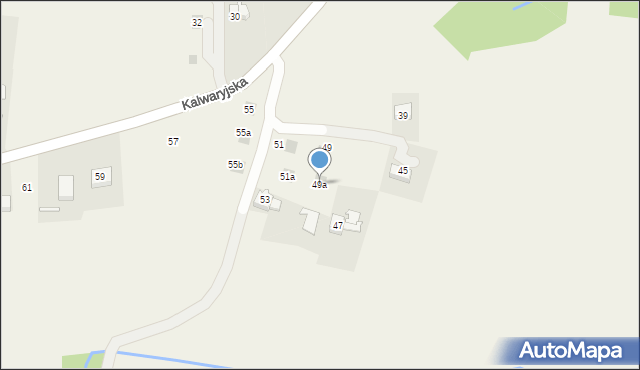 Paszkówka, Kalwaryjska, 49a, mapa Paszkówka